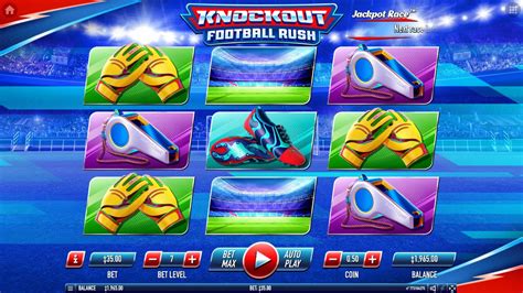Игровой автомат Knockout Football Rush  играть бесплатно